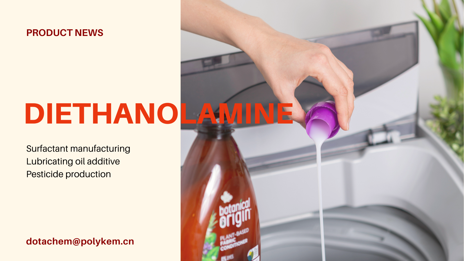 Dotachem Diethanolamine (DEA) - Profesia grado -etanolamina provizanto, alta rendimento -solvo!